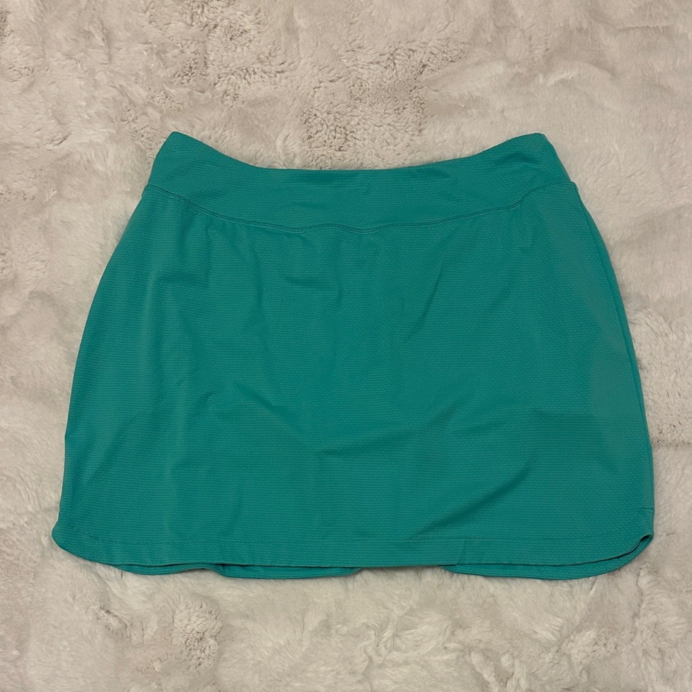 Gottex Vibrant Teal Mini Skirt EUC Sz L
